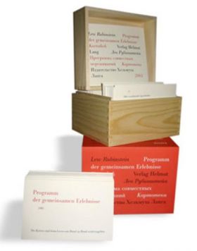 Programm der gemeinsamen Erlebnisse. Kartothek