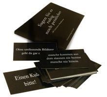 Sagen Sie es ruhig noch peinlicher